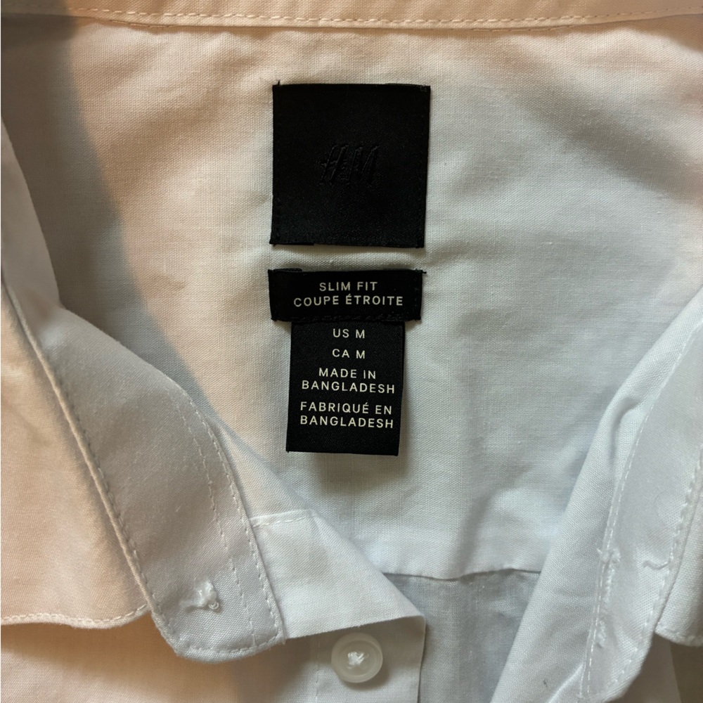 H&M White Men's Shirt - Picture 2 of 3